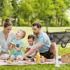 LifeGoods Bolderkar - Opvouwbaar - Draaibare Wielen - 2 Standen - 70KG Draagkracht - Groen -Gekoelde Tassen Winkel 1200x1200 677