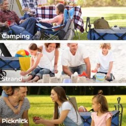 LifeGoods Bolderkar - Opvouwbaar - Tot 120KG - 103L - Extra Draagtas En Duwstang - Wasbaar Polyester - 98x45cm - Blauw/Grijs -Gekoelde Tassen Winkel 1200x1200 684