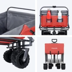 LifeGoods Bolderkar - Opvouwbaar - Tot 80KG - 94L - Wasbaar Polyester - 98x45cm - Rood/Grijs 13 LifeGoods Bolderkar - Opvouwbaar - Tot 80KG - 94L - Wasbaar Polyester - 98x45cm - Rood/Grijs -Gekoelde Tassen Winkel 1200x1200 702