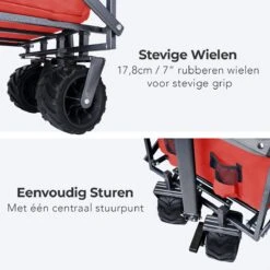 LifeGoods Bolderkar - Opvouwbaar - Tot 80KG - 94L - Wasbaar Polyester - 98x45cm - Rood/Grijs 19 LifeGoods Bolderkar - Opvouwbaar - Tot 80KG - 94L - Wasbaar Polyester - 98x45cm - Rood/Grijs -Gekoelde Tassen Winkel 1200x1200 708