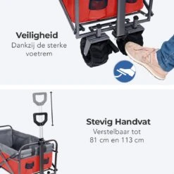 LifeGoods Bolderkar - Opvouwbaar - Tot 80KG - 94L - Wasbaar Polyester - 98x45cm - Rood/Grijs 21 LifeGoods Bolderkar - Opvouwbaar - Tot 80KG - 94L - Wasbaar Polyester - 98x45cm - Rood/Grijs -Gekoelde Tassen Winkel 1200x1200 710