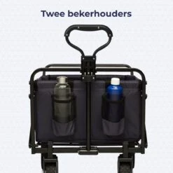 LifeGoods Bolderkar - Opvouwbaar - Draaibare Wielen - 2 Standen - 70KG Draagkracht - Zwart -Gekoelde Tassen Winkel 1200x1200 717