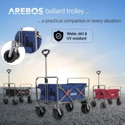 AREBOS Handkar | Transportwagen | Apparatuurwagen | Opvouwbaar | Blauw 14 AREBOS Handkar | Transportwagen | Apparatuurwagen | Opvouwbaar | Blauw -Gekoelde Tassen Winkel 1200x1200 751