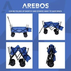 AREBOS Handwagen Vouwbare Dak Handwagen Vouwbare Trolley Uitrustingswagen Blauw 18 AREBOS Handwagen Vouwbare Dak Handwagen Vouwbare Trolley Uitrustingswagen Blauw -Gekoelde Tassen Winkel 1200x1200 827