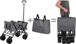 TecTake - Opvouwbare Bolderkar Heidrun Grijs -Gekoelde Tassen Winkel 1200x703 1