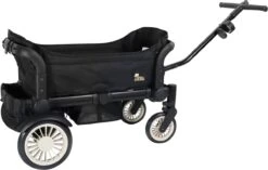 Deryan Luxe Sandy Bolderkar - Duo Buggy - Tandem Buggy - Opvouwbaar - Inklapbare Bolderwagen - Duo Kinderwagen - Zwart -Gekoelde Tassen Winkel 1200x761 1