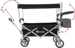 Tectake - Opvouwbare Bolderwagen Handkar Nico Zwart - 403549 16 Tectake - Opvouwbare Bolderwagen Handkar Nico Zwart - 403549 -Gekoelde Tassen Winkel 1200x771 3