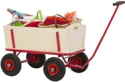 Benson Bolderkar - Bolderwagen Hout - Strandwagen - Kinderen - Boodschappenkar -Gekoelde Tassen Winkel 1200x792