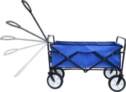 Merkloos Bolderkar - Bolderkar Opvouwbaar - Bolderwagen - Bolderwagen Opvouwbaar - Blauw -Gekoelde Tassen Winkel 1200x877 1