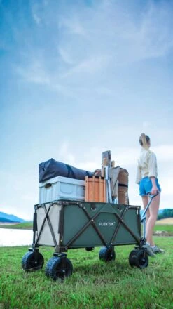 Flextail Gear Bolderkar Opvouwbaar Ezy Wagon - Tot 100KG - Wielen Loskoppelbaar - Zwart -Gekoelde Tassen Winkel 674x1200 1