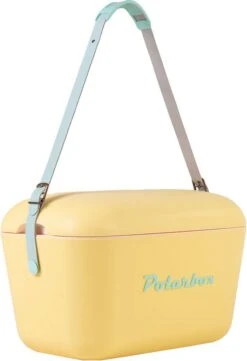 Merkloos Polarbox - Koelbox - Met Schouderband - Geel - 20 Liter - 45x30x(H)27cm -Gekoelde Tassen Winkel 820x1200