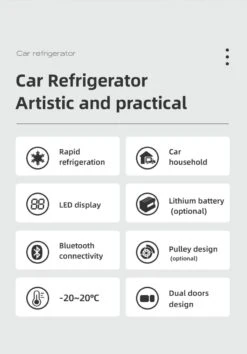 Alpicool 55L - Koelkast/vriezer - 12V-24V/230V - Compressor - APP - Voor Auto En Huis - Outdoor Camping Benodigdheden -Gekoelde Tassen Winkel 837x1200