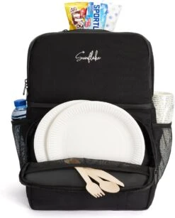 Sunflake Koeltas Rugzak (28L) - Geschikt Voor 16 Blikjes - Lunchtas Voor Dames En Heren - Zwart 13 Sunflake Koeltas Rugzak (28L) - Geschikt Voor 16 Blikjes - Lunchtas Voor Dames En Heren - Zwart -Gekoelde Tassen Winkel 966x1200
